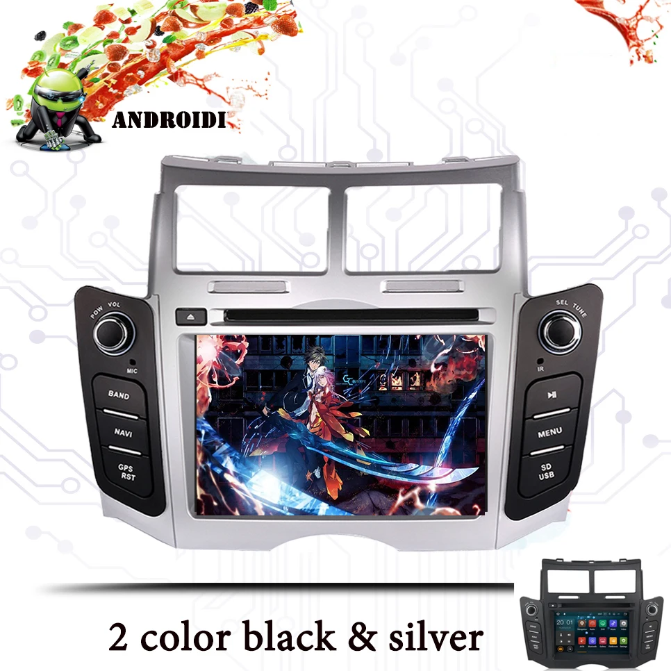 Perfect Android 9.0 HD 1024*600 Fit TOYOTA YARIS 2005 - 2007 08 2009 2010 2011 Car DVD Player Navigation GPS TV 3/4G Radio Tape Recorder 4