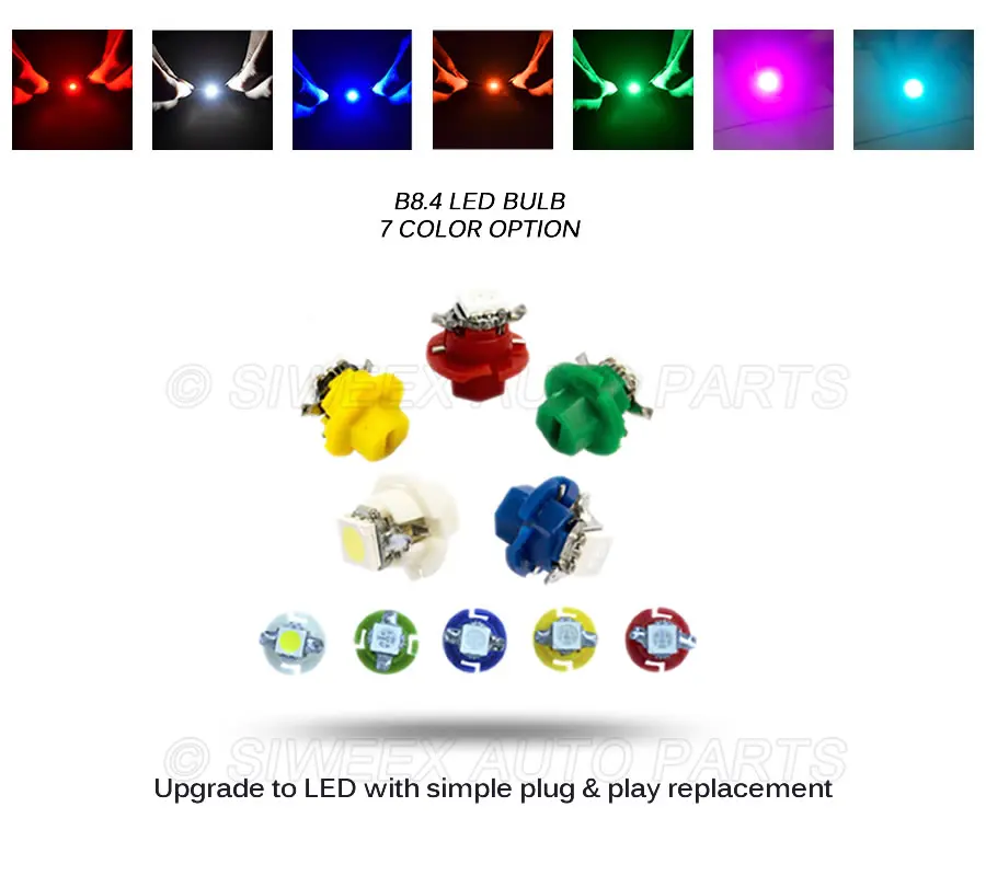 10 * B8.4 Фирменная Новинка T5 B8.4D 5050 1SMD Автомобильный светодиодный светильник