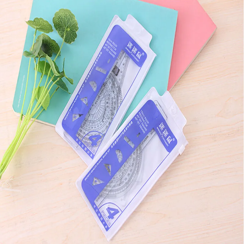 The new 2016 break folding bending ruler protractor set square suit