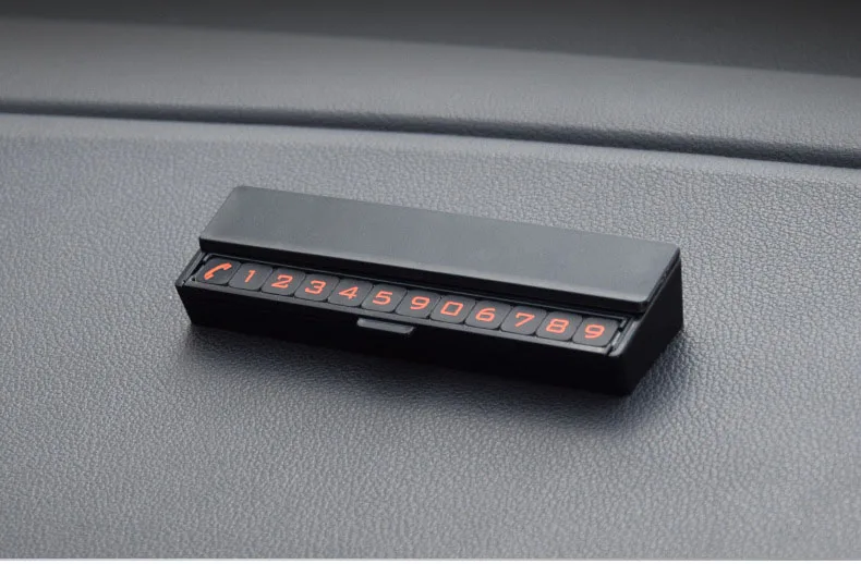 

HomeWaren Push cover hidden phone number stop sign Car temporary parking Car digital card Double-sided parking card