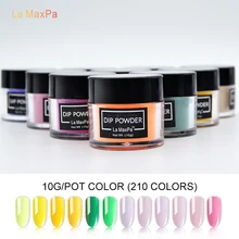 LaMaxPa цветной погружающийся порошок без лампы для лечения Ногтей Dip порошок красный гель порошок для ногтей натуральный сухой для маникюрного салона