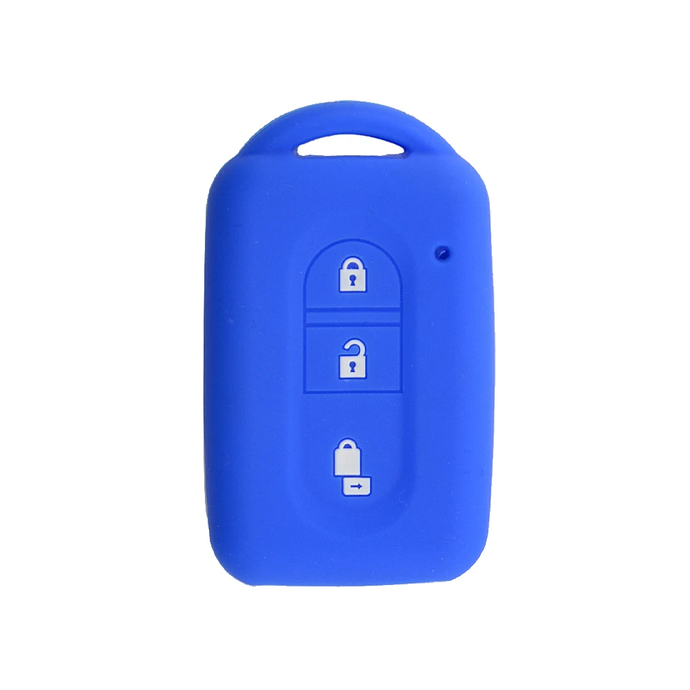 3 buttons silicone car key case for Nissan 4