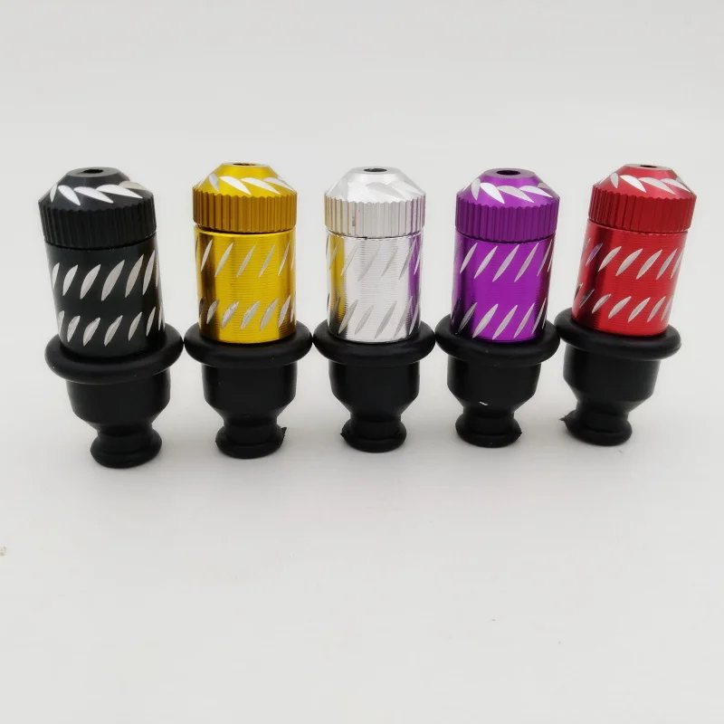 

Funky Metal Pipe With Rubber Mouth Snuff Smoking pipes for smoking weed gift for men Smoke Fast shipping 10pcs/lot GT-1124