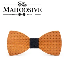 Mahoosive новая официальная вечеринка Аксессуары для одежды мужских галстуков, пятно Стиль Многоцветный Бабочка Полиэстеровые, в горошек мужские деревянная бабочка