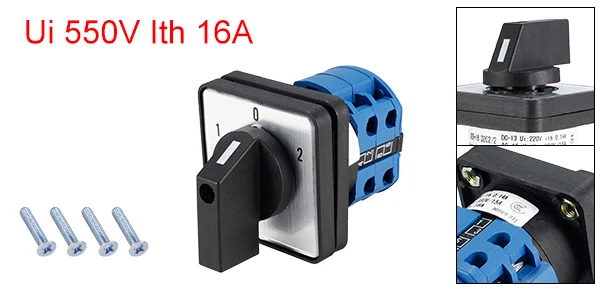 Uxcell переключающее устройство 2/3 Позиции поворотный переключатель ...