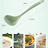 1Pcs Tableware Wheat Straw Rice Ladle 4 Colors Long Handle Soup Spoon Meal Dinner Scoops