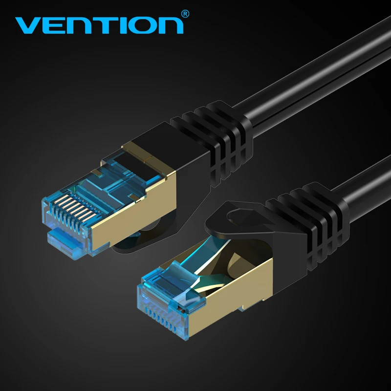 Vention High Speed CAT7 RJ45 Patch Ethernet LAN Cable Network Cable 0.75m/1m/1.5m/2m/3m/5m for Router Switch Computer Laptop 1m 3m 5m 10m 15m ethernet cable cat7 lan network cable flat rj45 high speed patch stp gigabit cords xxm