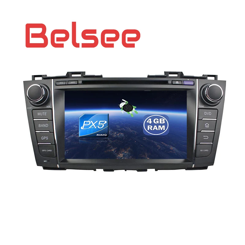Best Belsee for Mazda 5 2009-2013 Car Stereo Android 8 Radio Octa Core PX5 GPS Navigation Head Unit Autoradio DVD Player Bluetooth 3