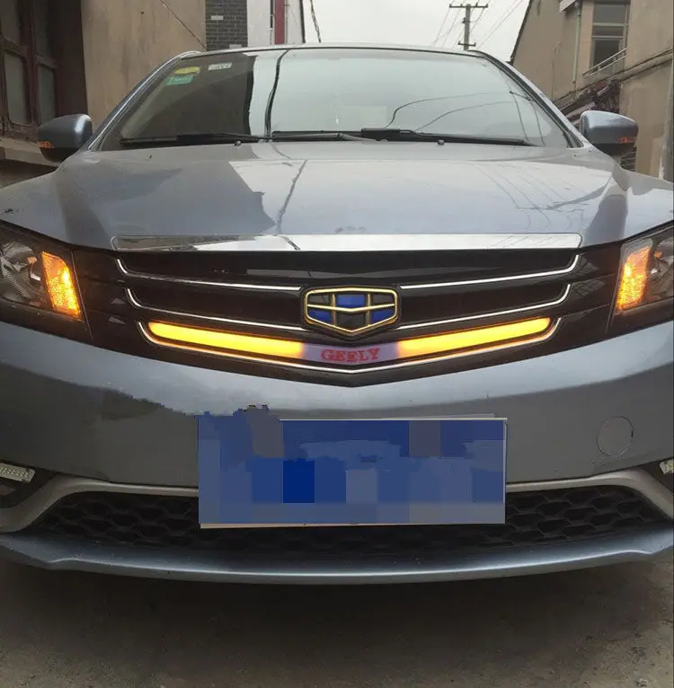 Для Geely new Emgrand 7 EC7 EC715 EC718 Emgrand7 E7, EC7-EV, EV, Автомобильный светодиодный светильник средней сетки