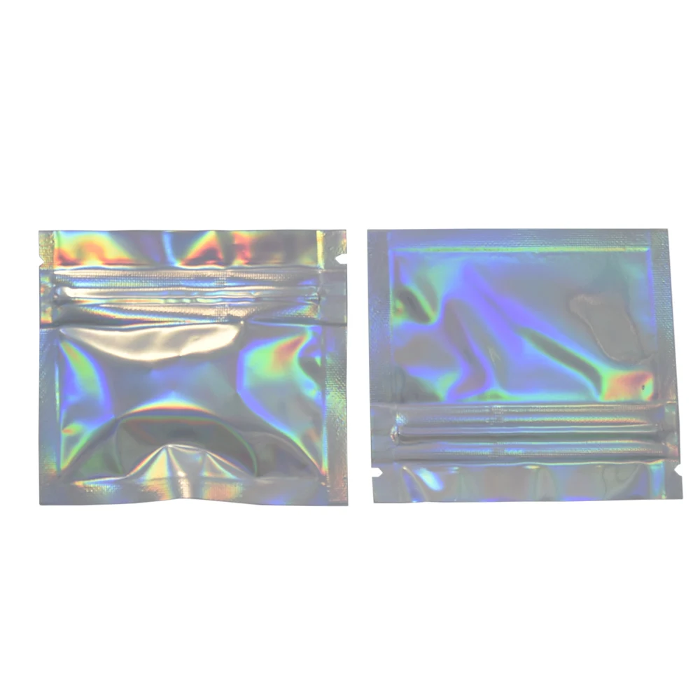 

7.5*6cm Aluminum Foil Blank Zipper Top Package Bags Zip Lock Mylar Packaging Bag for Bulk Food Storage DHL Shipping 2000pcs/lot
