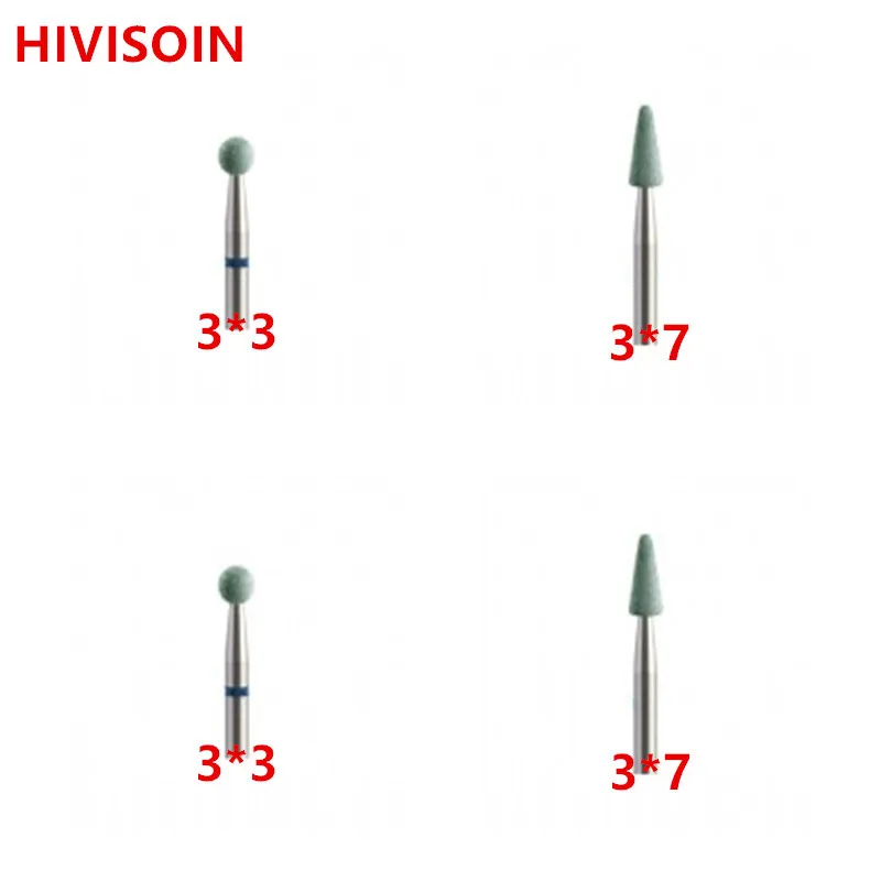 4Pcs/Lot Profession3*3/3*7 Lab Dental Diamond Turbo Grinder and Ceramic