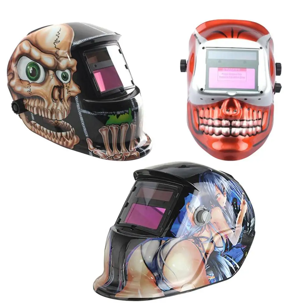 

Solar Auto Darkening Flame Welding Helmet ARC TIG MIG Mask Welder Machine