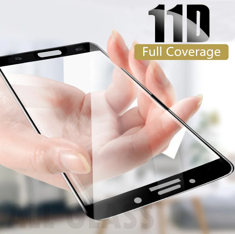 

11D Full Coverage Glass for Samsung Galaxy A70 A60 A50 A40 A30 A20 A10 A9 Star Pro A9S A7 A8 A6 Plus 2018 S10 Lite S9 S8 M30 M10