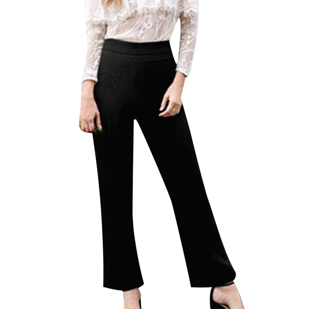 

Femme Long Pants Summer Loose Casual Solid Women Black Pant Daily Clothes Trousers Party Plus Size 5XL Pantalones De Mujer D
