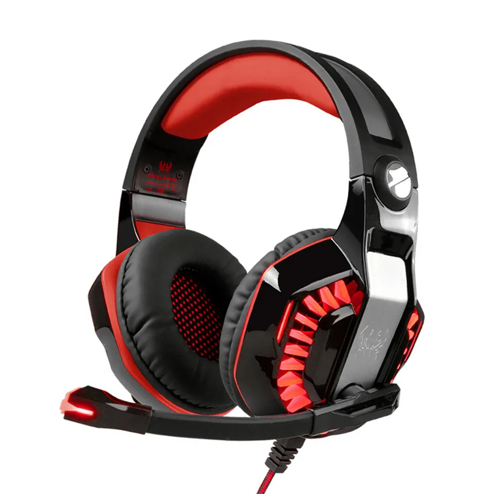 Gaming Headset PC Gamer Stereo Headphones with Mic and Led Light (5)