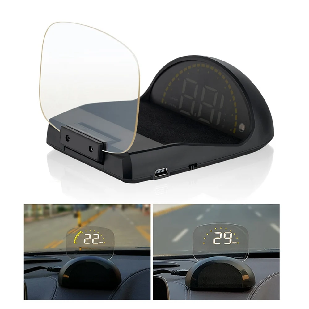

C700S HD Colorful Digital OBD HUD Head Up Display GPS + OBDII Two System Mirror Projection Digital Car Speed Projector On-Board