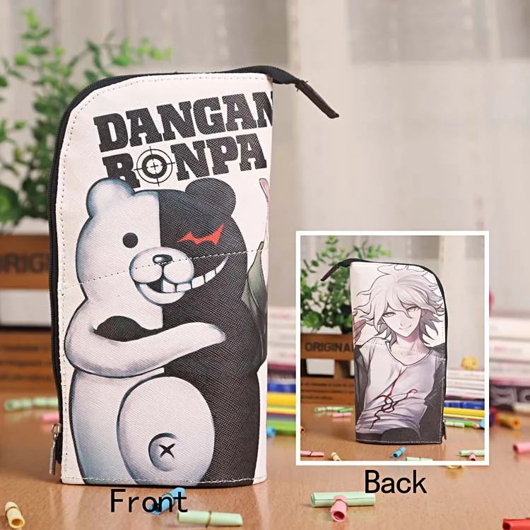 Аниме Danganronpa Monokuma водонепроницаемый из искусственной кожи канцелярский мешок/кисточки горшок/ручка держатель/Карандаш Чехол Сумка/офисные школьные принадлежности