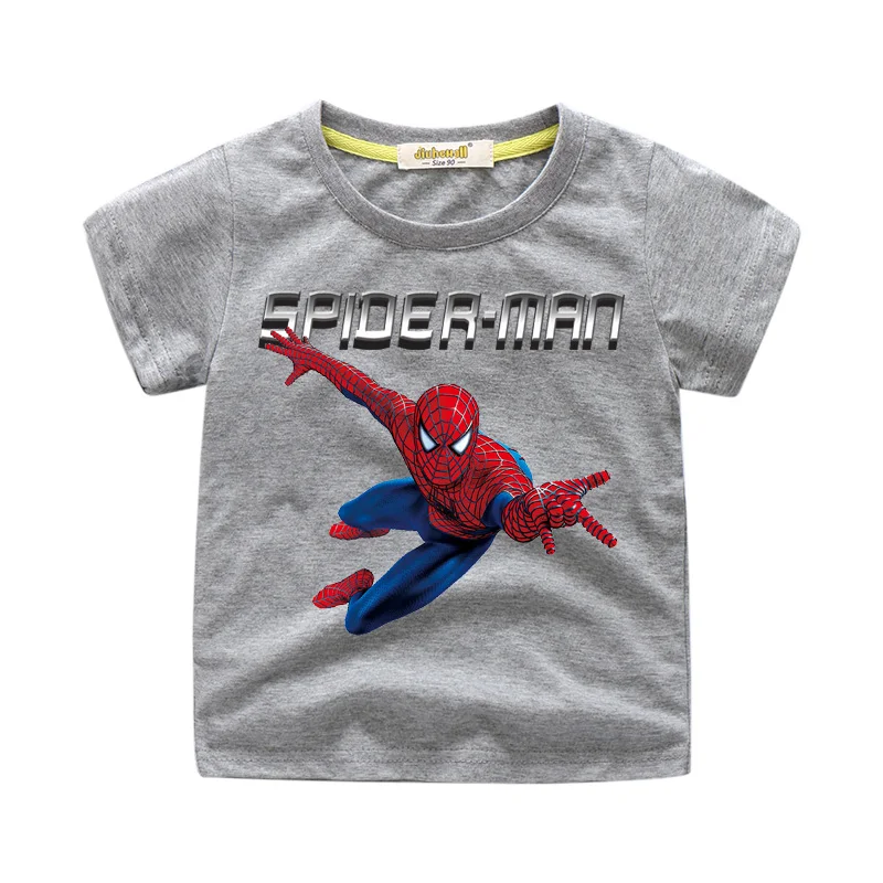 1-11Y Kids Spiderman T-shirts Children Cartoon 3D Hero Print Tshirts Clothing Boy Girls Summer Cotton Short Sleeve Tee Top WJ208 (9)