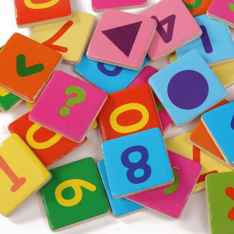 Деревянные цветные Счетные палочки часы Образование игры дети математическая обучающая игрушка Монтессори вспомогательный материал для