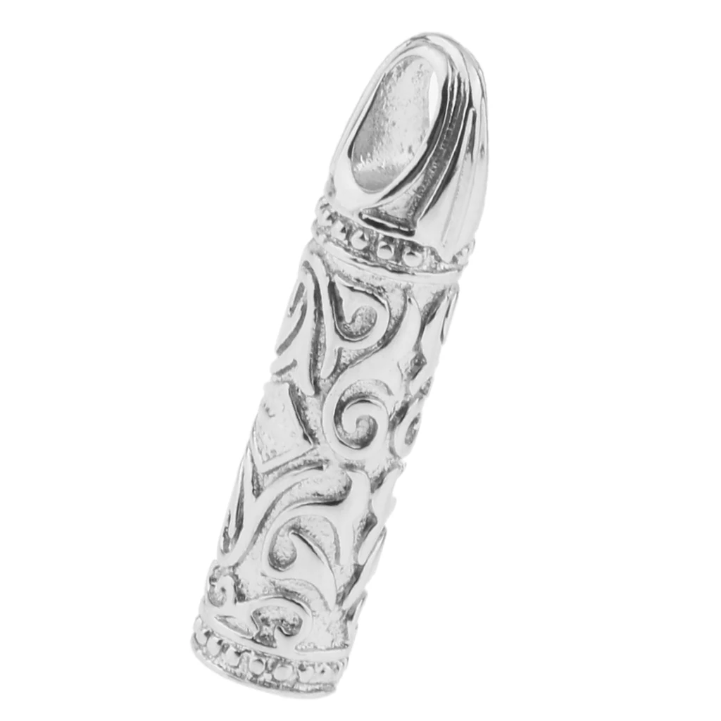 Stainless Steel Cylinder Cremation Keepsake Pet Human Ash Urn Holder Pendant for Necklace Keyring Charms
