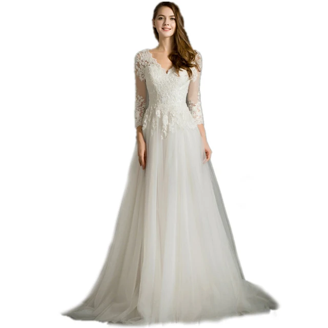 Vestido De Noiva 2018 New Arrival Long Sleeves Lace Maternity Vestido De Noiva 2018 New Arrival Long Sleeves Lace Maternity Wedding Dresses For Baby Shower