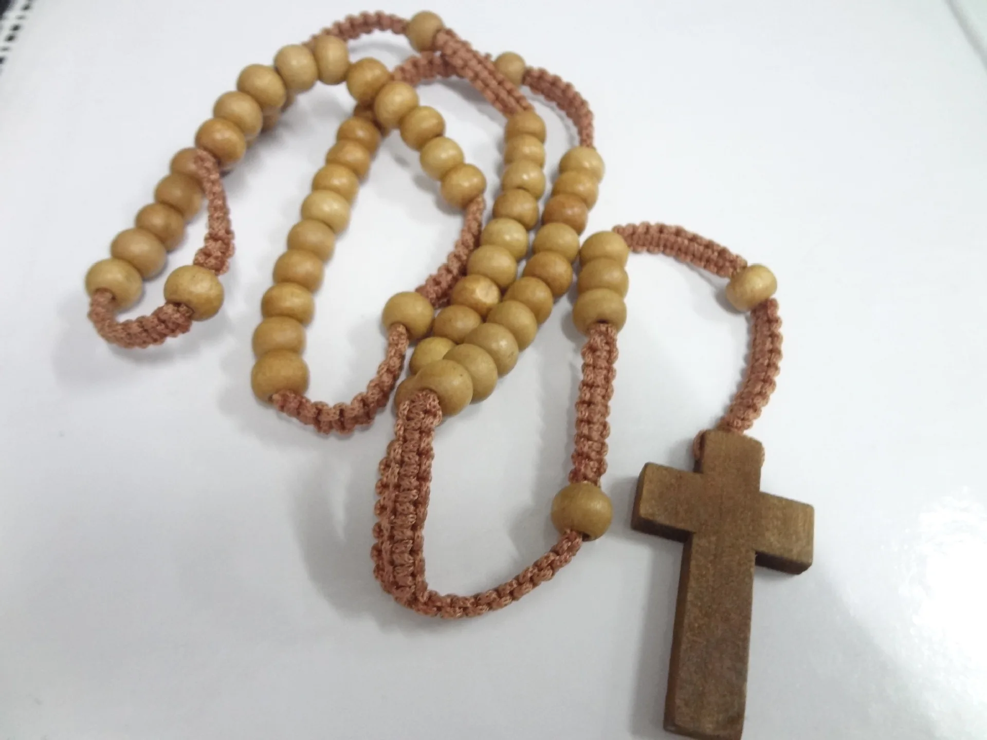 Catholic Rosary NecklaceHandmade Cross Necklace Religious Jewelry