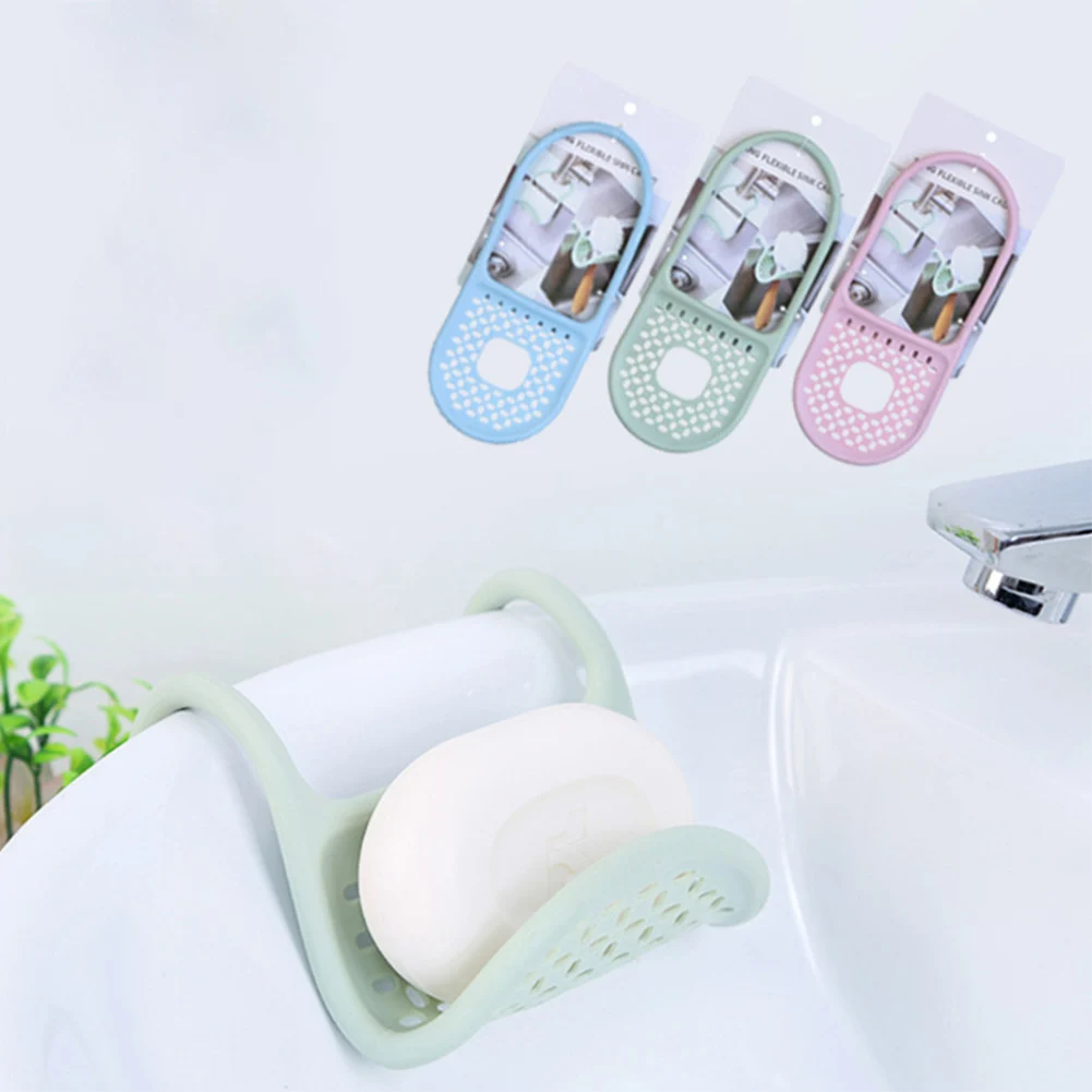 Foldable Sink Hanger Dishwasher Sponge Scrubber Holder Drainer