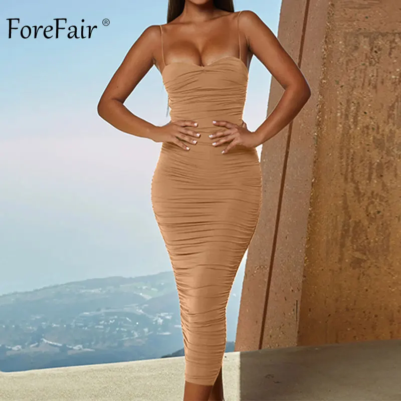 Forefair Sexy Midi Party Dress 2019 New  (32)