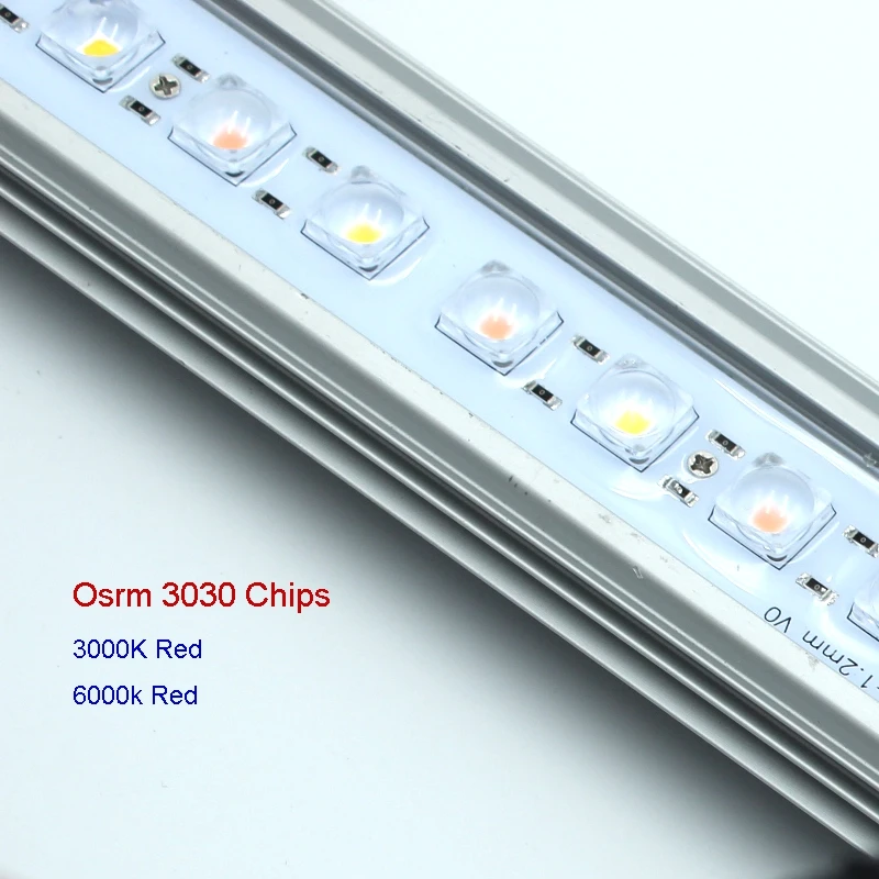 IP65 бар светодиодный светильник для выращивания квантовой платы SMD3030 чип полный спектр 3000 K, 6000 k, 660nm красный Veg/Цветение состояние DIY Маргаритка цепь