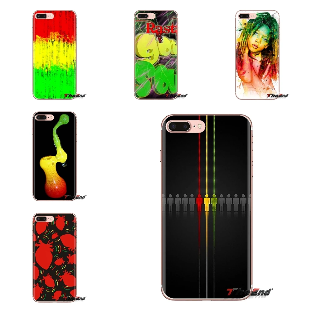 For Samsung Galaxy A3 A5 A7 A9 A8 Star A6 Plus 2018 2015 2016 2017 Reggae Red Gold Green Jamaican Soft Transparent Cases Covers |