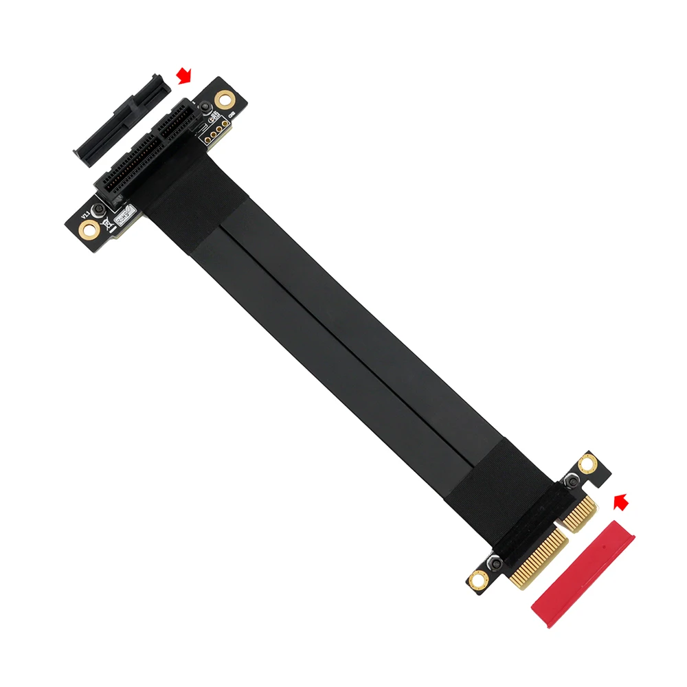 Удлинительный кабель PCI Express Райзер E X4 к PCIE удлинитель гибкий адаптер плата ПК для
