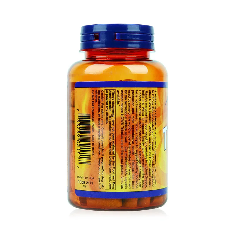 NOW Foods Tribulus 1000 мг стандартный экстракт минимум 45% сапонины 90 шт