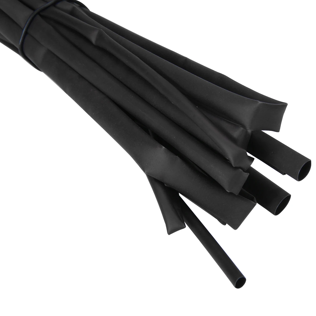 4pcs/set Sleeving Wrap Wire Heat Shrink Tubing Tubes 3mm 4mm 5mm 6mm Diameter Electrical Cable Tube Black 1 Meter Long