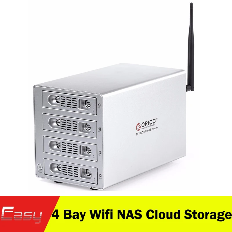 ORICO 3549U3RF 4bay Wifi NAS 3.5'' HDD Enclosure Wireless Storage Home