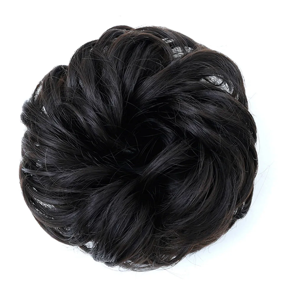 JINKAILI Curly Chignon Hair Tails Natural Fake Hairpieces Women Hairstyles Heat Resistant Synthetic Hair Pieces Hair For Women