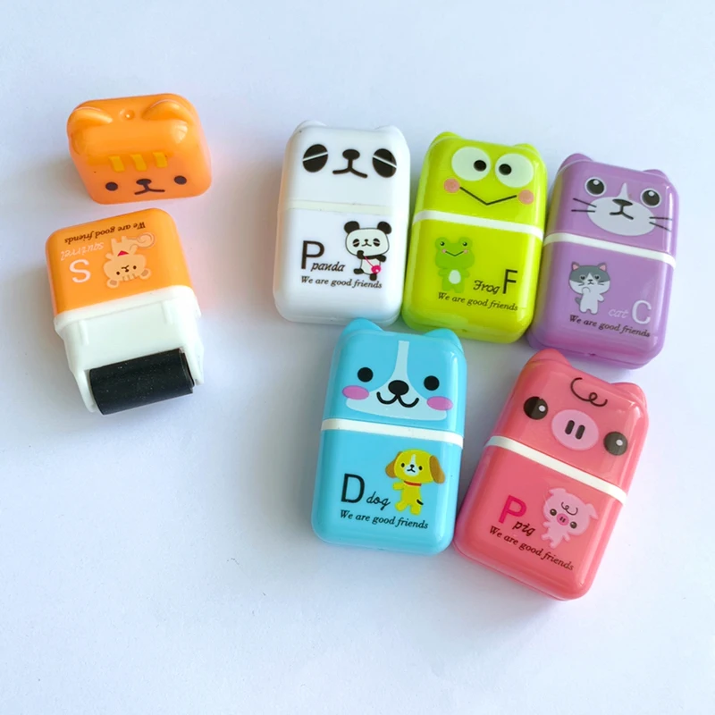 

1X Kawaii Dog Cat Piggy Panda Frog Roller Eraser School Supply Student Stationery Writing Drawing Correction Rubber Kids Gift