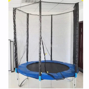 

6 Feet High Quality Practical Trampoline With Safety Protective Net Jump Safe Bundle Spring Safety With Ladder Load Weight 250kg