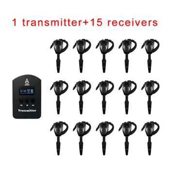 

Wireless Audio Tour Guide System ( 1 Transmitter + 15 Earhook Receivers ) / Simultaneous Interpretation System Equipment
