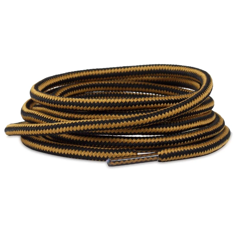 1 Pair Martin Shoes Round Shoelaces Hiking And Leisure Sports Shoe laces Striped Double Color Fashion Shoe lace 18 Colors