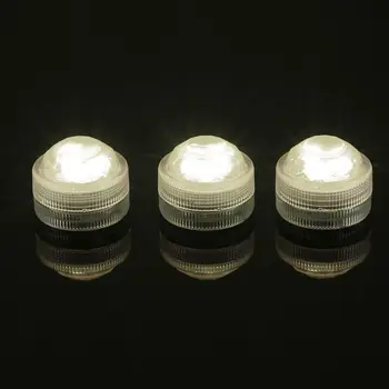 

10pcs Submersible 3LEDs with Remote Control Operated Waterproof LED Party Lights For Wedding Centerpiece vases lights
