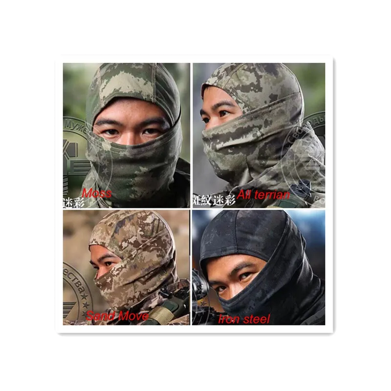 tactical Headwear Hunting Balaclava Ninja Mask Motorcycle Skiing Cycling Full Hood outdoor Hunting Caps
