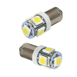 20 штук BA9S T4W 5050 светодиодный 5 SMD DC 24 V грузовик светодиодный H6W индикатор номерной знак карта сигнальные лампы Светодиодные лампы свет белый