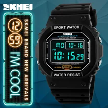 SKMEI Марка часы Для мужчин военные светодиодный цифровой часы человек погружения 50 м Мода Открытый Спорт Наручные часы Relogio Masculino 1134