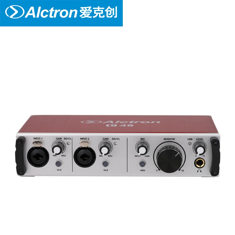 

Alctron U48 professional audio interface used to convert the signal from A to D or D to A