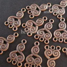 540 шт. под состаренную Медь Спираль 1-to-3 Подвески ссылки A112C