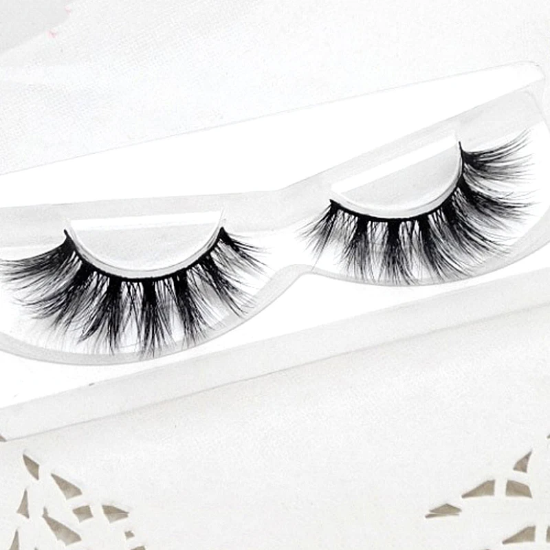 

Soft 3D Mink Eyelash Real Mink Handmade Crossing Lashes Reused Individual Strip Thick Lash Fake Eyelashes For party