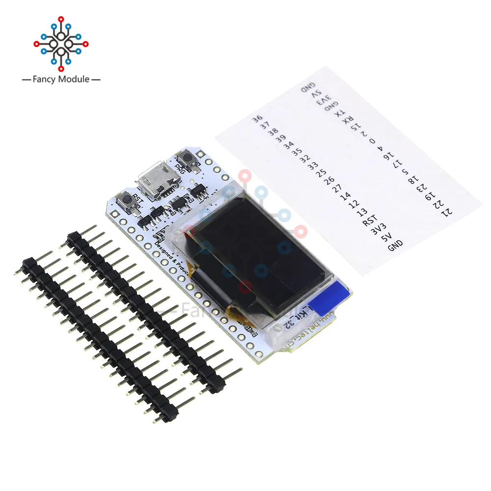 ESP32 Bluetooth wifi комплект синий OLED 0,96 дюймовый дисплей модуль CP2102 32M Flash 3,3 V-7 V интернет-макетная плата для Arduino