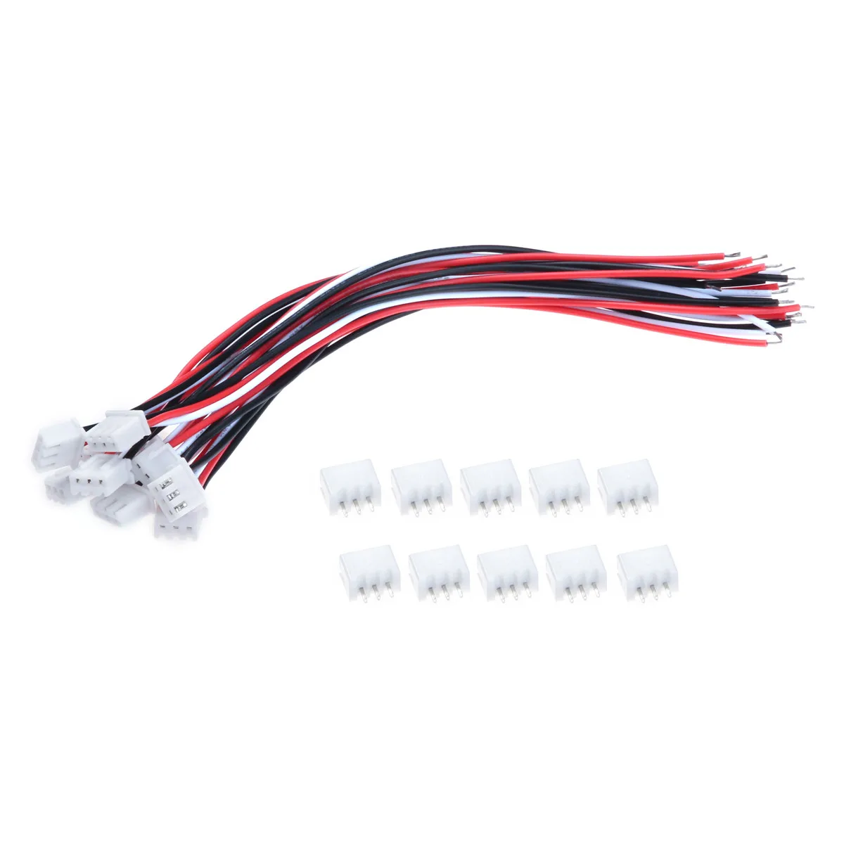 

10set 3-Pin Connector Plug JST XH 2.54mm Mini Electrical Line Single Connect Terminal Plug With 24AWG 150mm Length Wire Cable