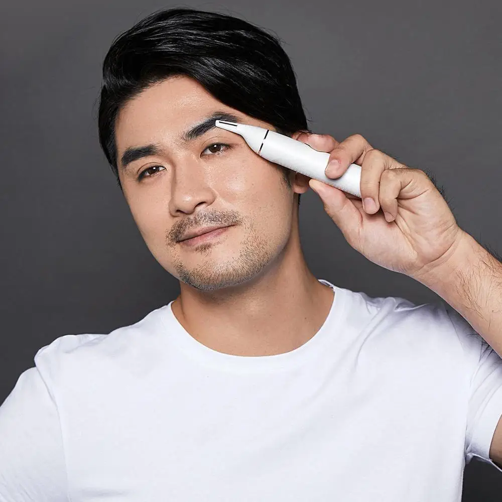 Xiaomi Soocas электрический триммер для волос в носу, Мини Портативная Бритва для бровей и ушей, машинка для стрижки волос, водонепроницаемый Безопасный инструмент для очистки