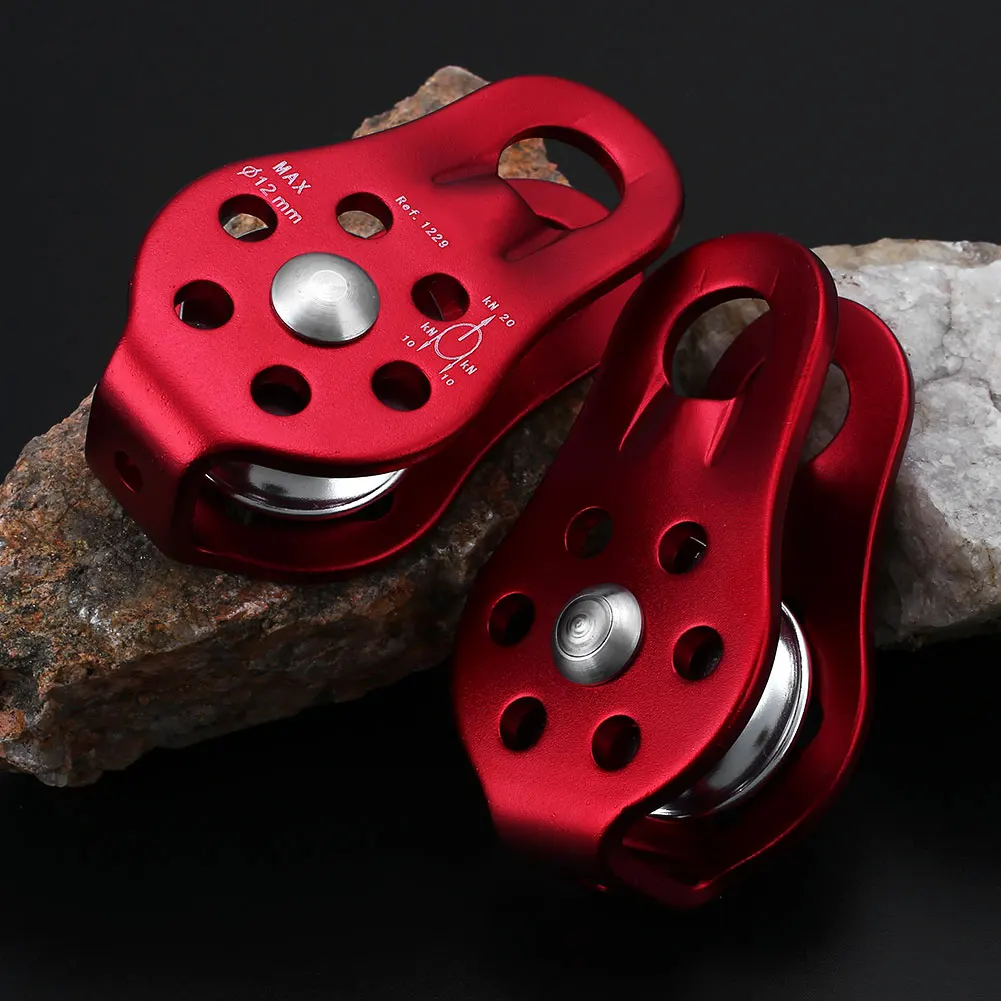 Buy 2Pcs Outdoor Climbing Rope Carabiners Pulley Fixed